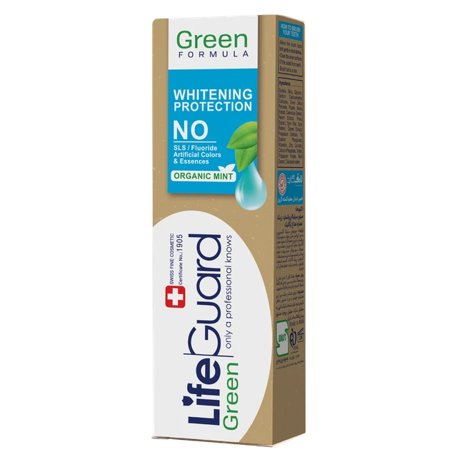 خمیر دندان سفید کننده گرین برند لایف گارد با .