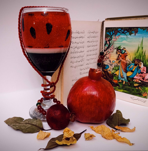 شمع ژله ای طرح یلدایی